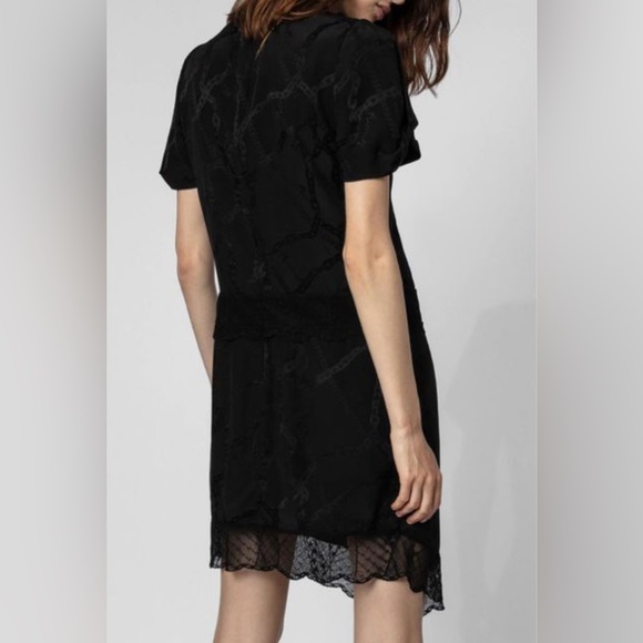 Zadig & Voltaire Roberts Jac Chain Dress- Black - Picture 3 of 6